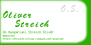 oliver streich business card